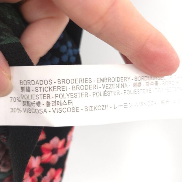 Zara mini dress floral embroidery Size L - Picture 8 of 11